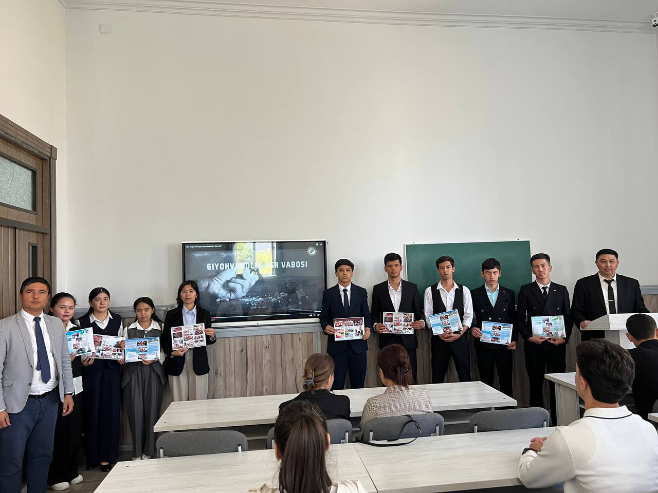 “A creative competition was organized among students and youth of the Faculty of Service under the slogan ‘I Am Against Drug Addiction!’”