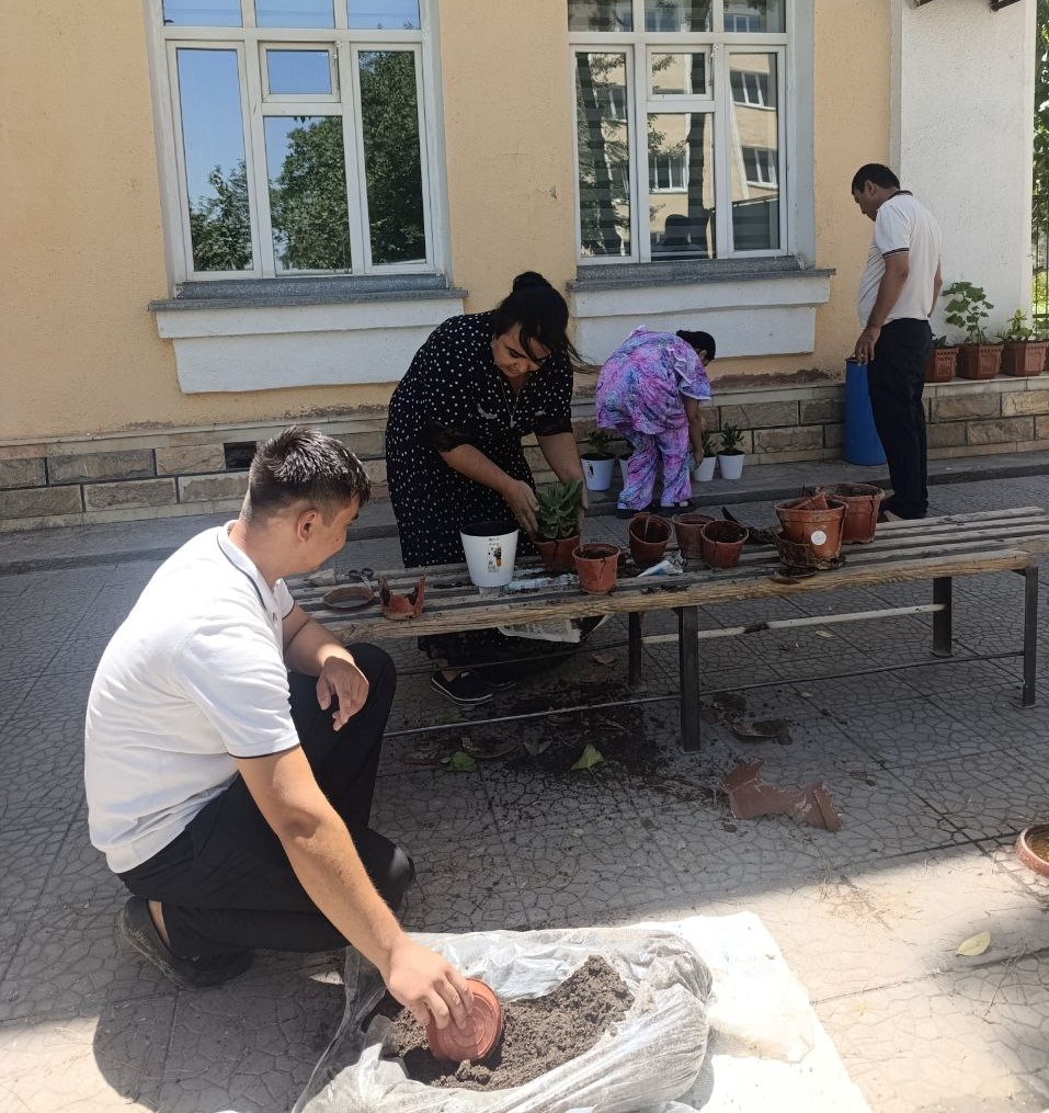 Improvement and landscaping works were carried out on the premises of the Faculty of Accounting and Management